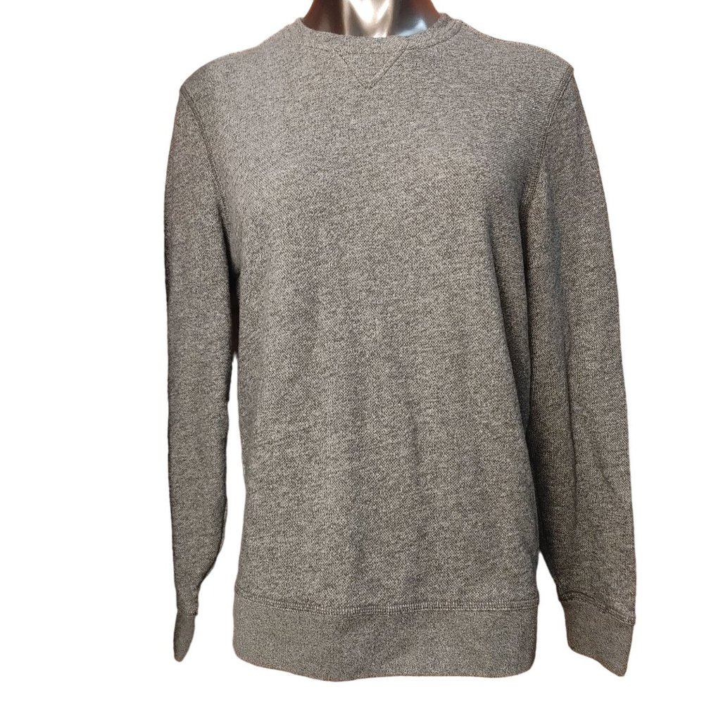 BT Supply Co. Women's Gray Long Sleeve Crew-Neck Pullover Sweatshirt L/G